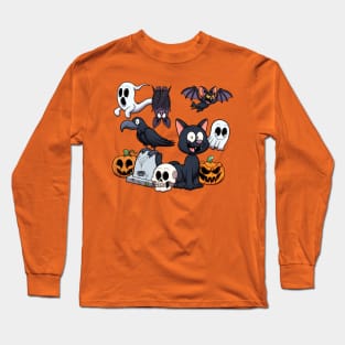 Halloween Characters Long Sleeve T-Shirt